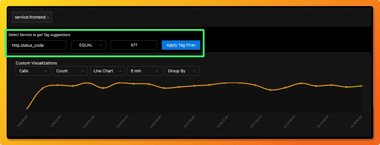 You can use regex patterns for filtering traces