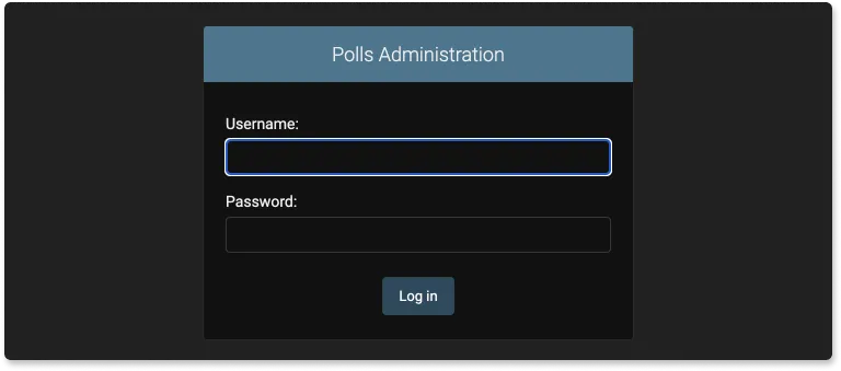 Django app login UI