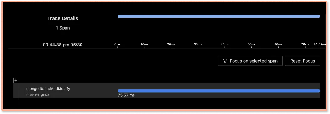 Trace database calls on SigNoz